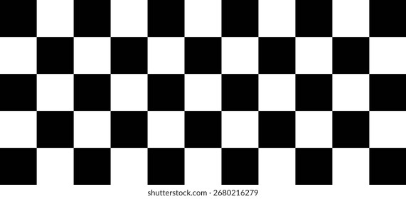 Juego de patrones de tablero de ajedrez en blanco y negro: diseño de ajedrez, bandera de carreras y cuadrícula cuadrada geométrica	