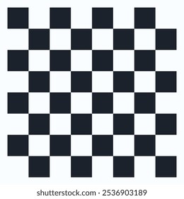 A black and white checkerboard pattern used for games like chess or checkers.