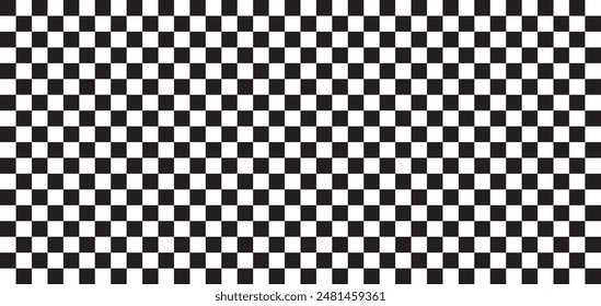 Black white checkerboard seamless background. Black white checkerboard square testure