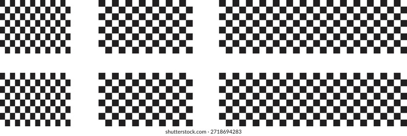 Preto e branco xadrez padrão sem emenda com repetição de telhas quadradas. O design geométrico de alto contraste cria uma textura óptica clássica. Perfeito para projetos gráficos modernos e marcas têxteis de fundos.
