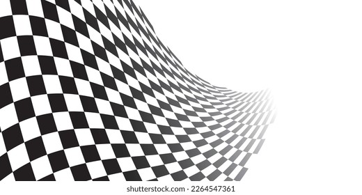 Black and white checkered abstract background. Race background with space for text. Racing flag vector illustration. Flag race background.  svg
