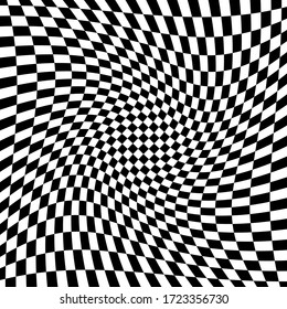 black and white checkered background