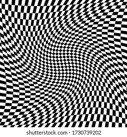 black and white checkered background
