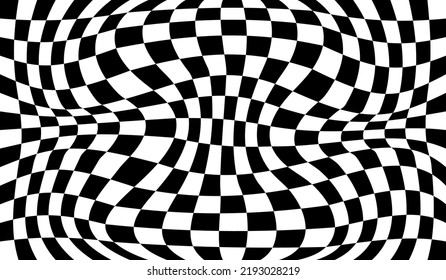 black and white checkered contour background
