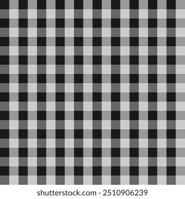 Black and white checkered fabric gingham