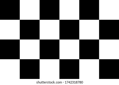 black and white checkered flag vector