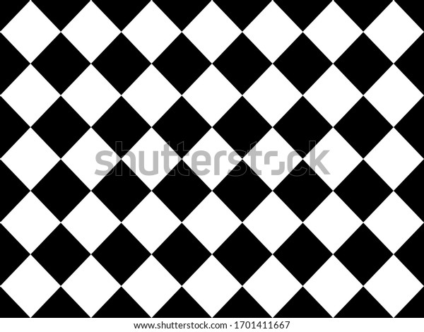 Black White Checkered Floor Tiles Texture Stock Vector (Royalty Free ...