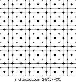 Black and white checkered pattern. Abstract seamless pattern, simplistic black and white patterned background, floor tiles, square mosaic.  Background, print, vector