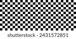 Black and white checkered pattern, Checkerboard seamless pattern