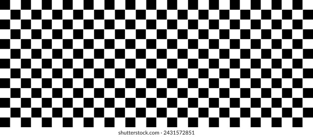 Black and white checkered pattern, Checkerboard seamless pattern