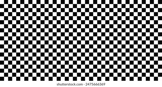 Black and white checkered pattern, Checkerboard seamless pattern