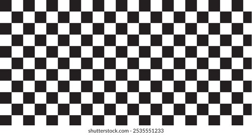 Black and white checkered pattern, Checkerboard seamless pattern