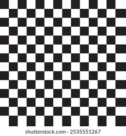 Black and white checkered pattern, Checkerboard seamless pattern