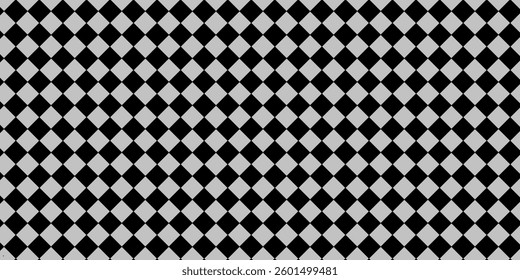 Black and white checkered pattern, Checkerboard seamless pattern backgroud modern