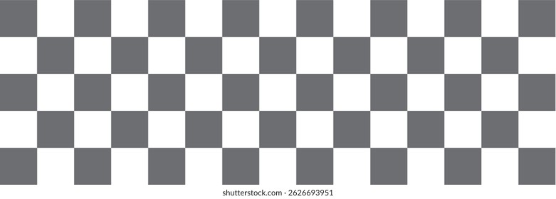Black and white checkered pattern, Checkerboard seamless pattern. vector