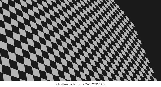 Black and white checkered pattern, Checkerboard seamless pattern. vector illustration