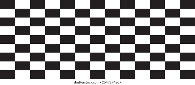 Black and white checkered pattern, Checkerboard seamless pattern. vectors