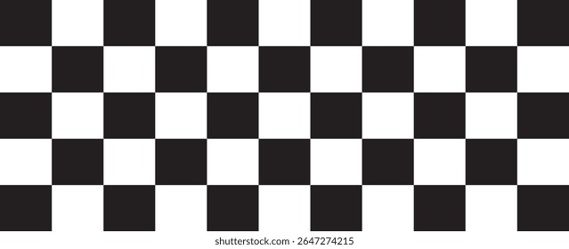 Black and white checkered pattern, Checkerboard seamless pattern. vectors