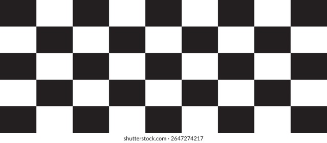 Black and white checkered pattern, Checkerboard seamless pattern. vectors