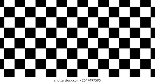 Black and white checkered pattern, Checkerboard seamless pattern
