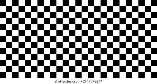 Black and white checkered pattern, Checkerboard seamless pattern