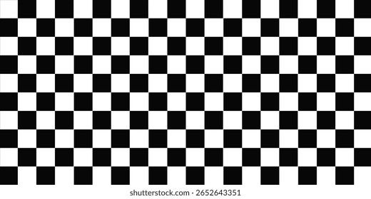 Black and white checkered pattern, Checkerboard seamless pattern, vector, modern, eps10, 