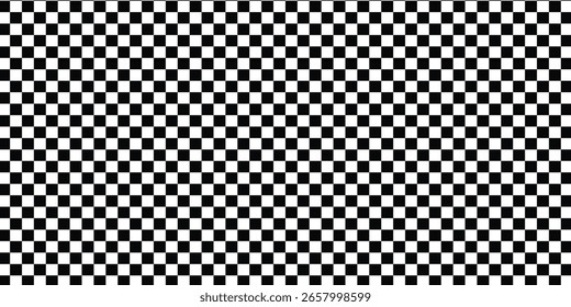 Padrão quadriculado preto e branco, Checkerboard sem emenda pattern.vetor ilustartion