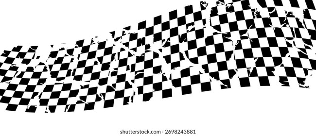 Black and white checkered pattern, Checkerboard seamless pattern