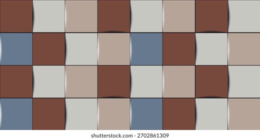 Black and white checkered pattern, Checkerboard seamless pattern. vector illustrations