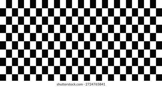 Black and white checkered pattern, Checkerboard seamless pattern, vector, modern, eps10, 