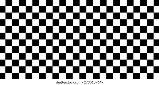 Black and white checkered pattern, Checkerboard seamless pattern, vector, modern, eps10, 