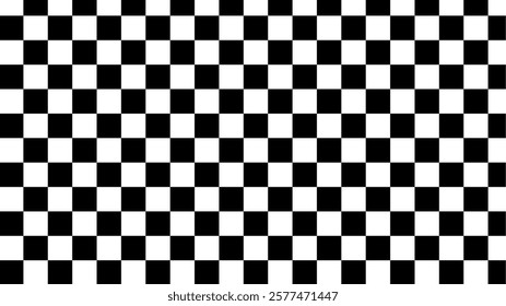 Black and white checkered pattern, chessboard