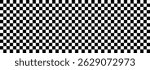 Black and White Checkered Pattern: Racing Flag Background, Seamless Checkerboard Design: Graphic Race Flag Texture, Monochrome Racing Flag: Classic Geometric Pattern.