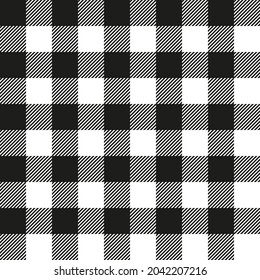 Black and white checkered seamless pattern, eps 8