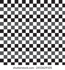 Black and white checkered seamless pattern. Endless background. Racing flag texture