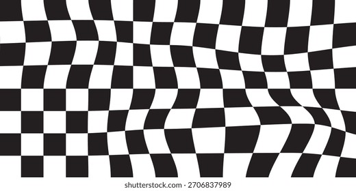 Patrón sin costuras a cuadros en blanco y negro. Un fondo interminable. Textura de la bandera de carreras
