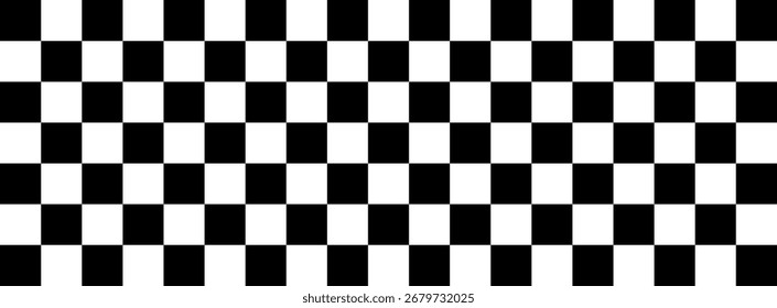 Fondo de patrón de carreras sin costuras a cuadros en blanco y negro