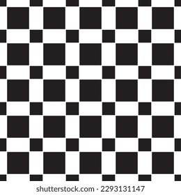 Schwarz-Weiß-Prüfer Geometrisches Muster