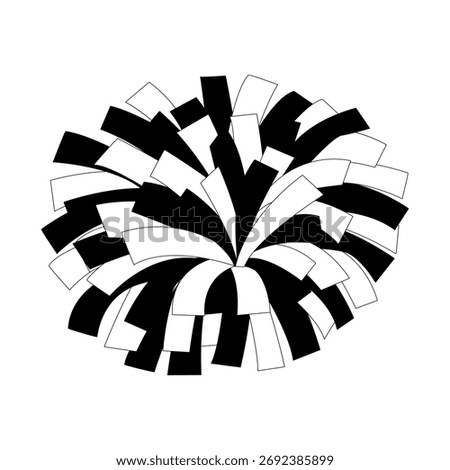 Black and white cheerleader pom-pom games.Technology