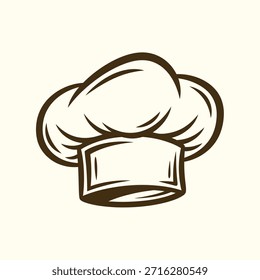 Chapéu Chef Preto e Branco Ícone toque branco chapéu de cozinha