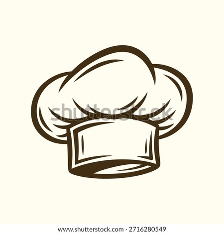 Black and White Chef Hat Icon toque blanche cooking hat