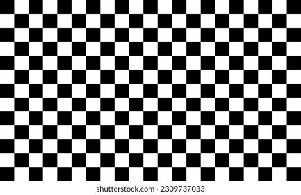 Black and white chess background. Seamless black and white square Eps 10.