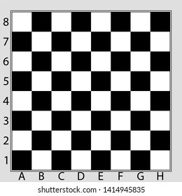 Black and white chess board