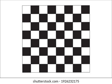 Black and white chess board