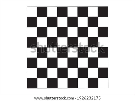 Black and white chess board