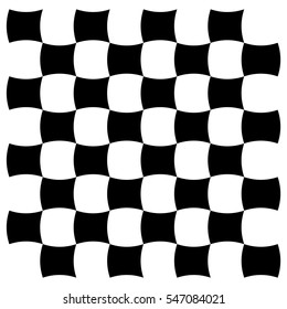 Black and white chess board inflated