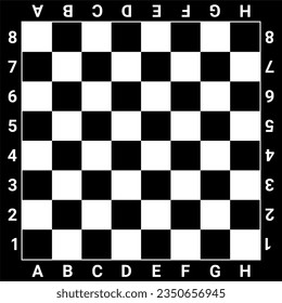 black and white chess board vector