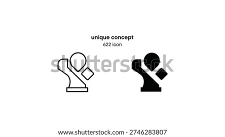 Black and white chess king and queen pawns depicting a unique conceptual idea