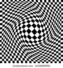 Black and white chess pattern.  Abstract checkered chessboard or checkerboard for game, grid with geometric square shape. Retro mosaic floor.  Racing flag vector illustration. Chess pattern