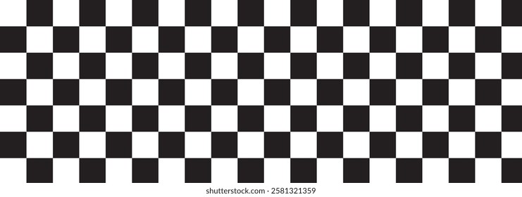 Black and white chess pattern. Checkerboard seamless vector illustration. Grid geometric. Classic chess black and white board background. Vector illustration.